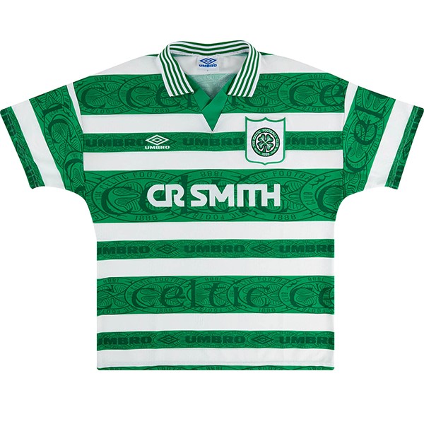 Heimtrikot Thailand Celtic Retro 1995 1997 Grün Günstige Fußballtrikots